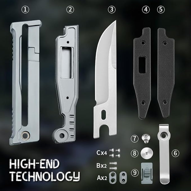 Compact Defender - 7.6" Folding Safety Tool 🛡️⚙️✨