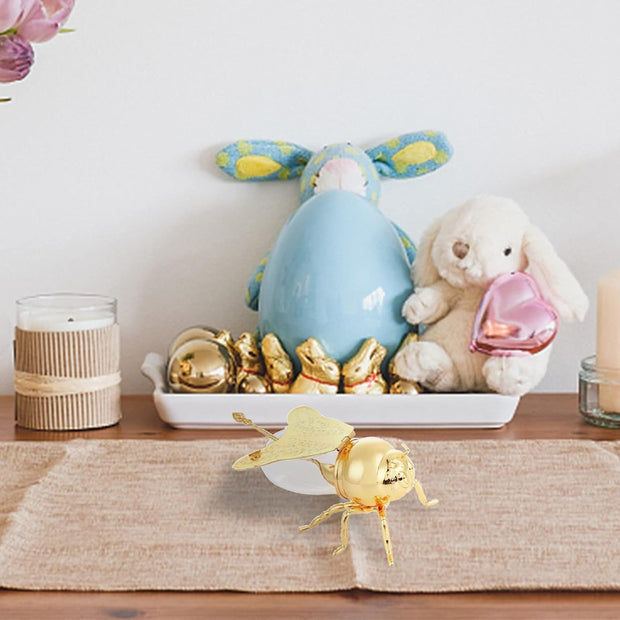 Luxury Bee-Shaped Honey Pot Set with Glass Jar & Dipper