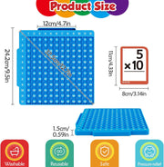 4-in-1 Math Fidget Board Set: Multiplication Chart + Addition/Subtraction/Division Flash Cards | Sensory Math Games for Kids (1st-6th Grade)