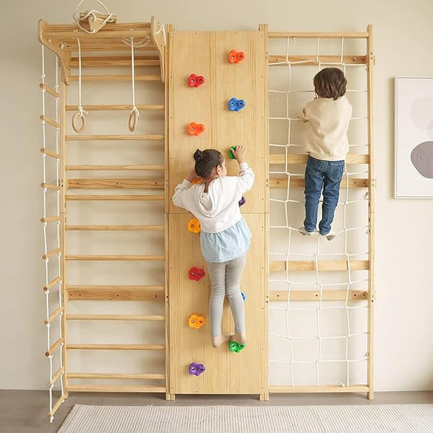 9-in-1 Wall Gym Set - Indoor Climbing & Fitness Center 🧗✨