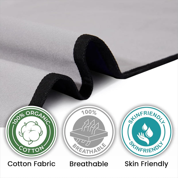 Patented Patient Transfer Bed Pad 48"x40" | 8 Reinforced Handles + Support Pocket | Washable, Supports 450 lbs | For Bedridden Patient Lifting, Turning, and Repositioning