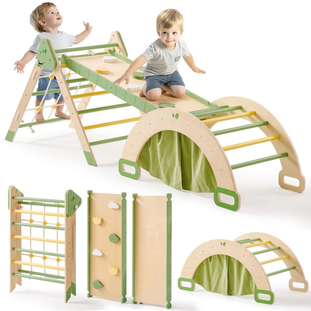 5-in-1 Toddler Climbing Set - Indoor Gym 🧗♂️🌈✨