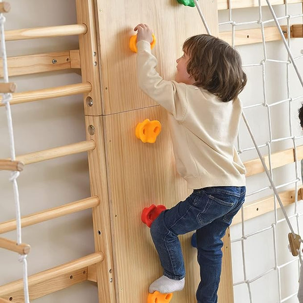 9-in-1 Wall Gym Set - Indoor Climbing & Fitness Center 🧗✨