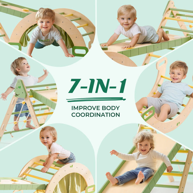 5-in-1 Toddler Climbing Set - Indoor Gym 🧗♂️🌈✨