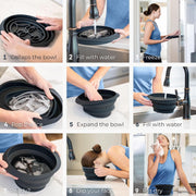 Icy-Mojo™ Portable Full-Face Ice Therapy Bowl (Collapsible Design · Built-In Ice Tray · Acne Relief & Skin Tightening)
