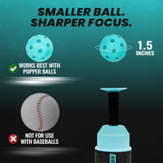 Bandit Sports Tee Popper Baseball Hitting Trainer – Automatic Pop-Up Batting Tee for All Ages & Skill Levels (1 Popper Ball Included)