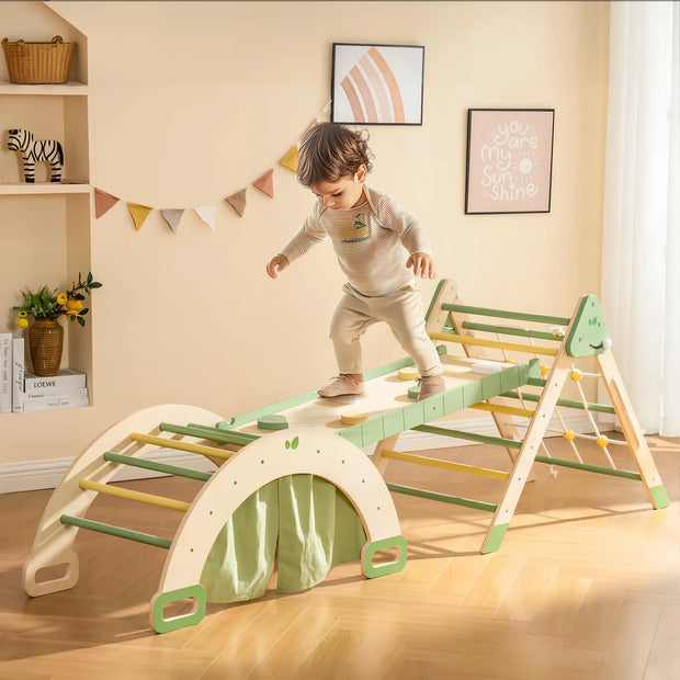 5-in-1 Toddler Climbing Set - Indoor Gym 🧗♂️🌈✨