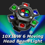 Hexa-Arm Bee Eye Laser - 6-Beam DJ Stage Light 🎶💥✨