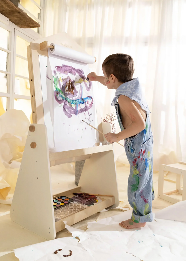 Kids' Wooden Art Easel - Creative Double-Sided Studio 🎨👧🧒