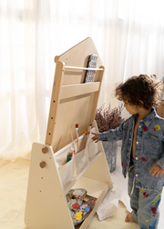 Kids' Wooden Art Easel - Creative Double-Sided Studio 🎨👧🧒