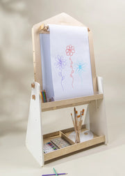 Kids' Wooden Art Easel - Creative Double-Sided Studio 🎨👧🧒