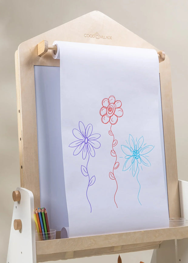 Kids' Wooden Art Easel - Creative Double-Sided Studio 🎨👧🧒