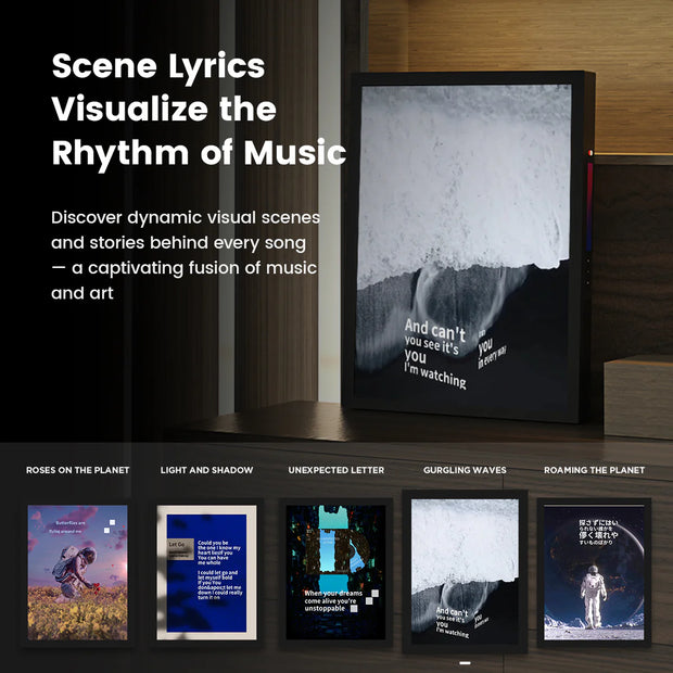 Stereoscopic Lyric Frame Speaker - Audio-Visual Harmony&nbsp;🎵🖼️✨