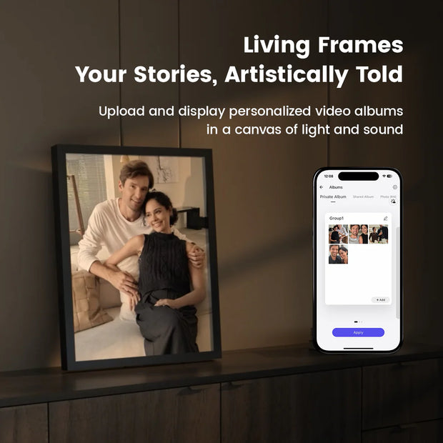 Stereoscopic Lyric Frame Speaker - Audio-Visual Harmony&nbsp;🎵🖼️✨