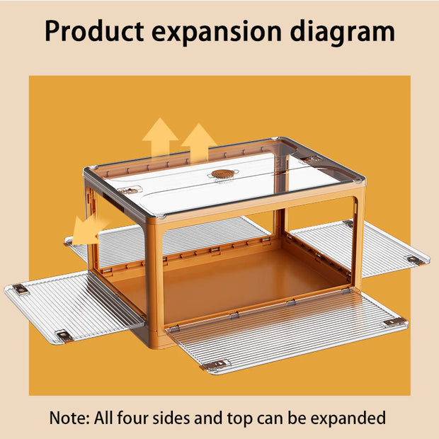 Fold & Stack Storage System - Modular Collapsible Boxes 📦